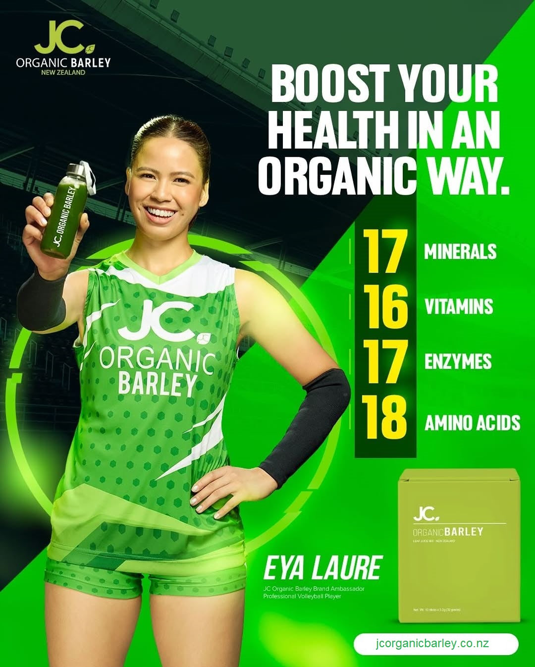 JC Organic Barley Juice (10 sachet/box)