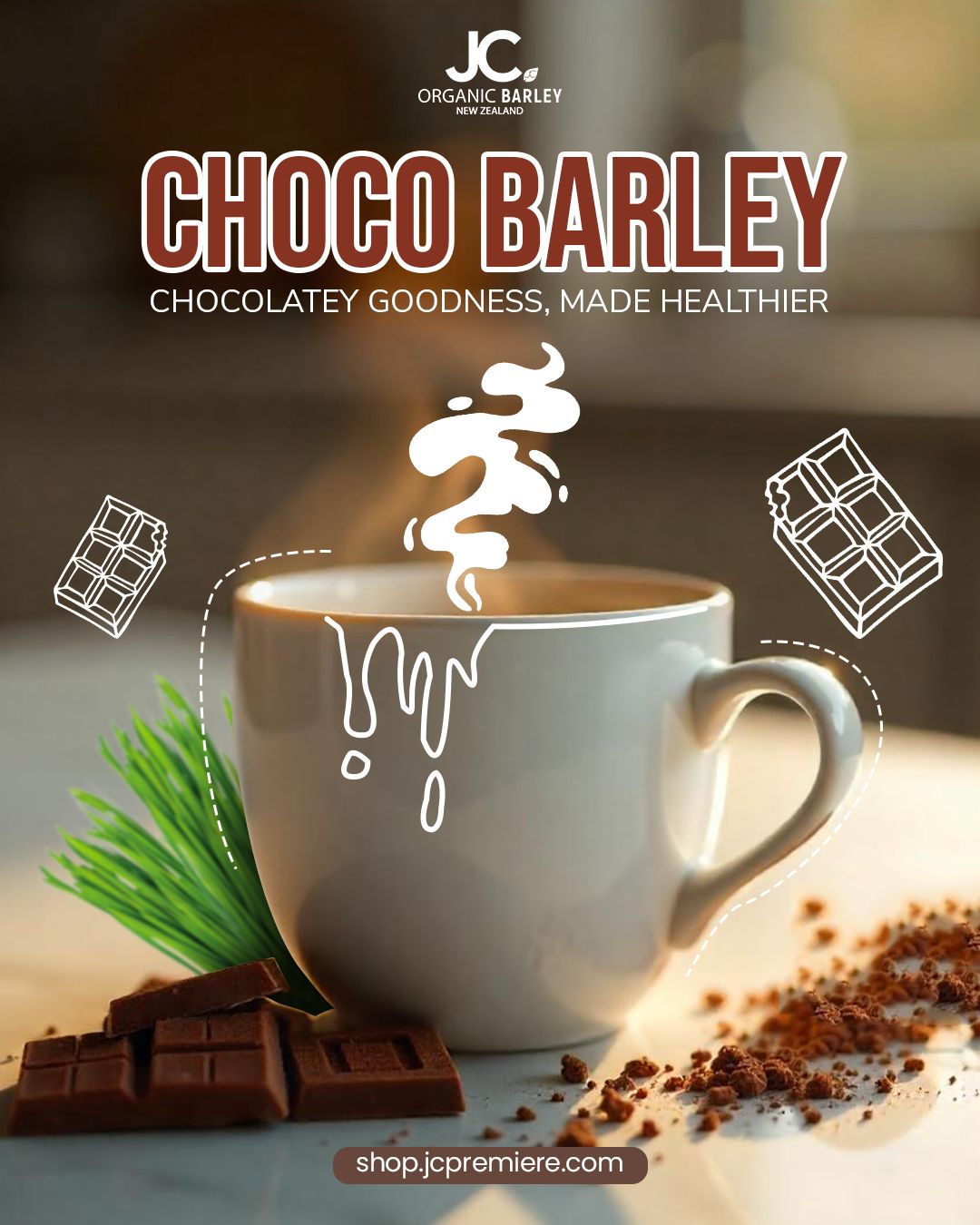 JC Choco Barley (10 sticks/box)
