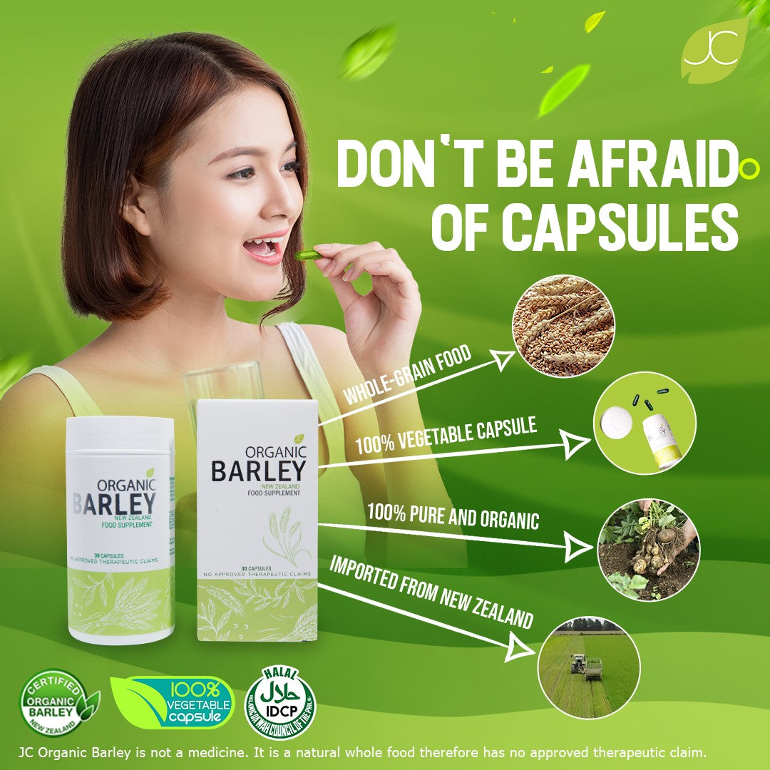 JC Organic Barley Capsule 30capsules/bottle